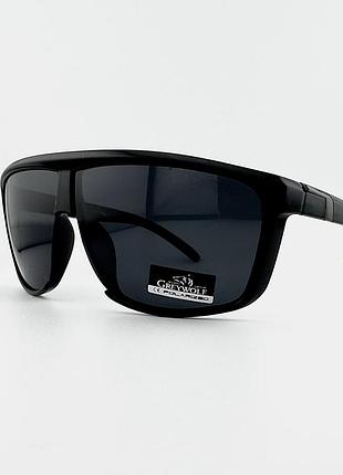 Мужские солнцезащитные очки grey wolf gw5065 c.01p с поляризацией, черные