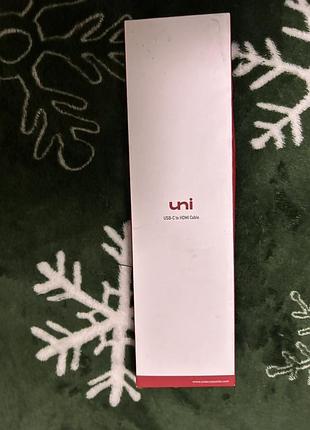 Кабель-адаптер usb-c to hdmi от бренда uni.
