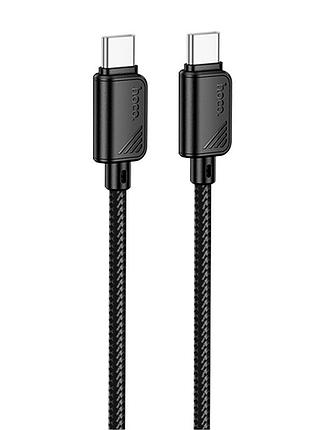 Дата кабель hoco x113 beneficio type-c to type-c 60w (1m) black