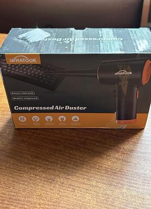Аккумуляторный компрессор (повитродовка) whatook compressed air duster (модель a-2 improved),