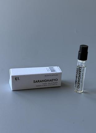 Saranghaeyo	61 believe in capitalism 2 мл семпл пробник мініатюра аромат парфум