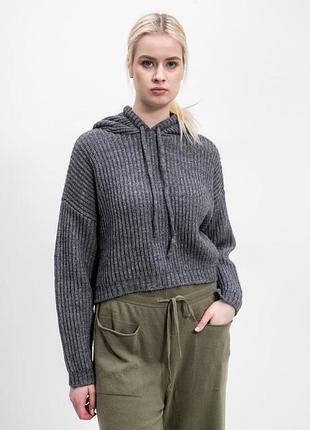 🩶 укороченное худи свитер benetton oversize альпака шерсть