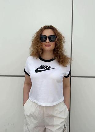 Оригінал спортивна футболка nike w nsw ss ringer tee vntg run if4072-100 оригинал l