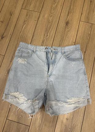Джинсові шорти zara розмір 44 (стан нових)