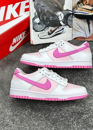 Nike sb dunk pink white