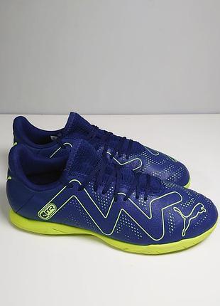 Футзалки, кроссовки puma future play ic junior 107393-03 blue/light green 36 р. оригинал