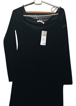 H&amp;m, вечернее бархатное платье,р.с и м