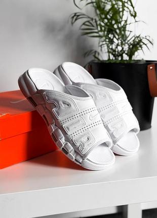 Шлепанцы nike air more uptempo slide white fd9883-101