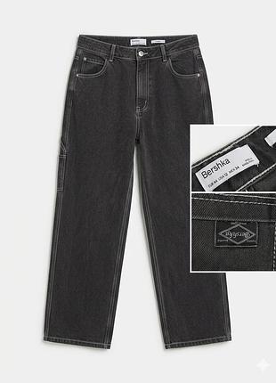 Женские джинсы bershka straight (размер 44 / xl)
