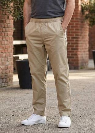 Мужские брюки-чинос only &amp; sons (tapered fit), размер l, бежевые