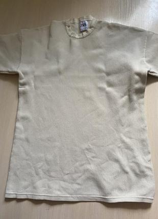 Футболка zara 75%котон
