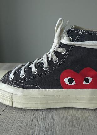 Кросівки / кеди converse comme des garcons big heart chuck 70 hi x cdg play