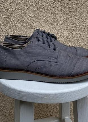 Toms чоловічі оригінальні туфлі сірого кольору оригінал 46 розмір