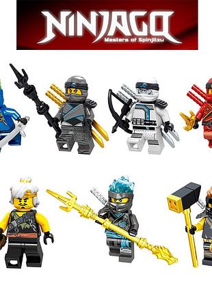 Набір фігурок ніндзяго спінджицу 7 шт ninjago типу лего