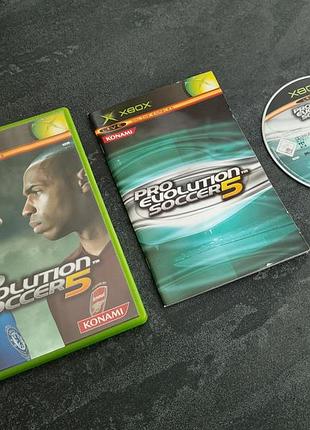 Диск pro evolution soccer 5 (xbox original)