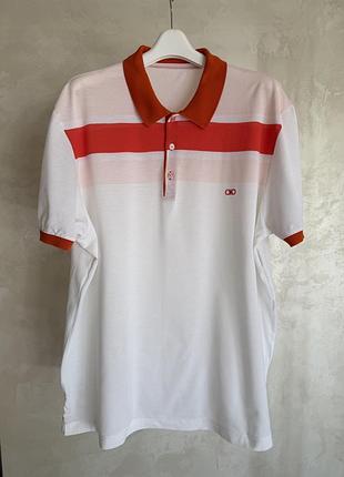 Чоловіче поло , salvatore ferragamo, біла, бавовна, розмір xxl