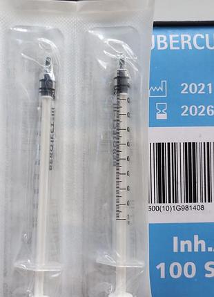 Шприц одноразовый инсулиновый 1мм beroject 3,tuberculin,beromed,срок до 2026 06,цена за 100 шт
