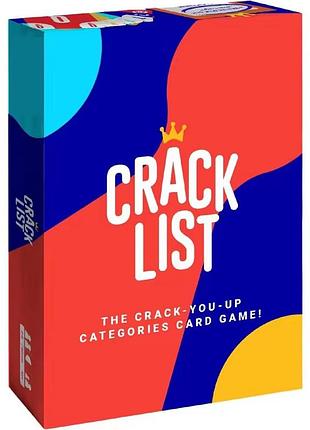 Настільна гра crack list англійською мовою для веселої компанії друзів сім'ї карткова гра english board