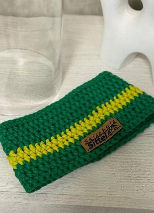 Бафф sittel зелений трикотажний снуд-маска neck gaiter snood