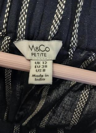 Брюки коттоновые в полоску m&amp;co.