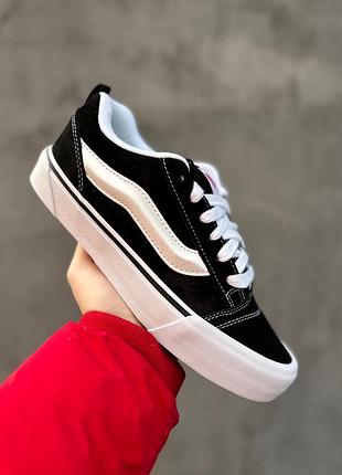 Кросівки vans knu skool black/white
