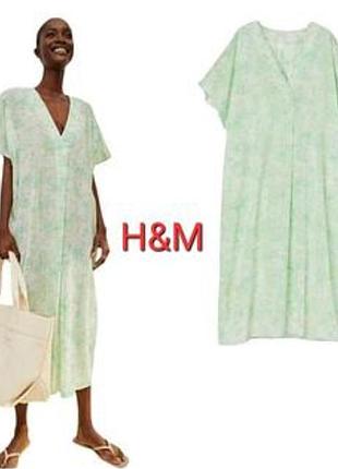 Котонова сукня бохо h&m 100% котон невагома розмір м-більшомірить