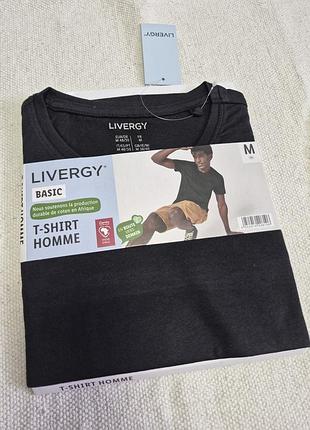 Футболка мужская базовая livergy черная