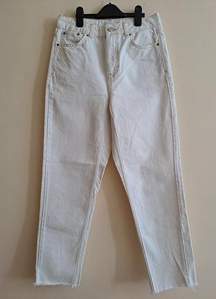 Белые джинсы мом,top shop
