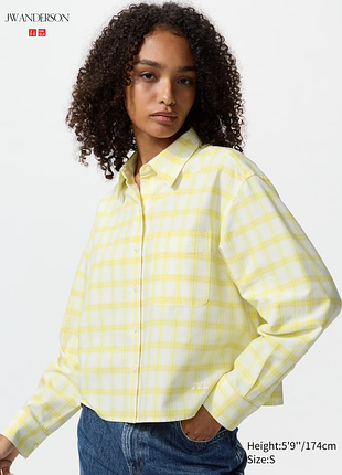Оксфордская рубашка в клетку uniqlo и  76 anderson