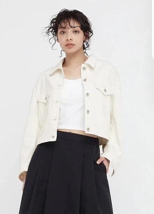 Укорочённый джинсовый пиджак «uniqlo» oversize