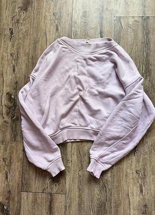 Дуже гарний пудровий  barbie рожевий світшот h&m
