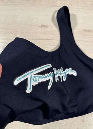 Топ купальник з лого tommy hilfiger