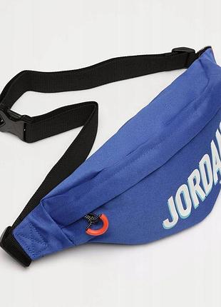 Поясна сумка jordan mvp flight crossbody bag. синя бананка джордан. нагрудна сумка на пояс кросбоді