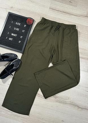 Широкі лляні штани h&m