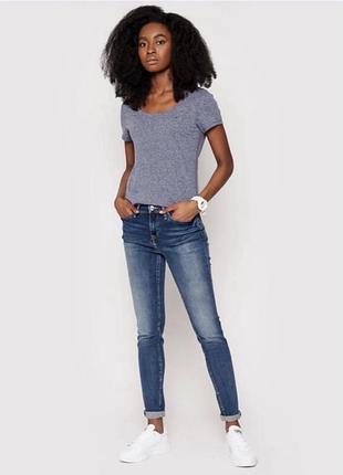 Жіноча футболка tommy hilfiger сіра меланж xs/s нова з бірками