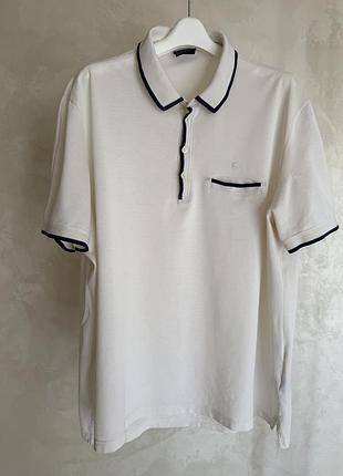 Чоловіча сорочка-поло, lacoste,блідо сірий колір,  бавовна, розмір 7/xxl