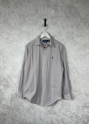 Чоловіча сорочка polo ralph lauren у смужку, в розмірі 32/33
