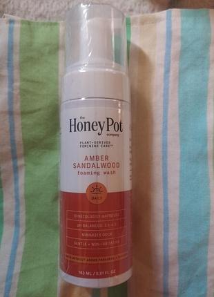 Honey pot amber sandal wood foaming wash пінка для інтимної гігієни нова оригінал