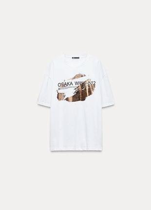 Біла футболка zara