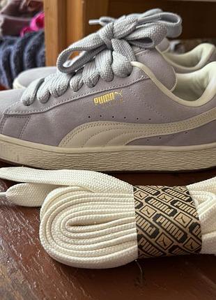 Кросівки puma suede xl лавандового кольору 💜