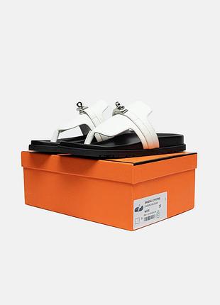 Empire sandal hermès blanc white