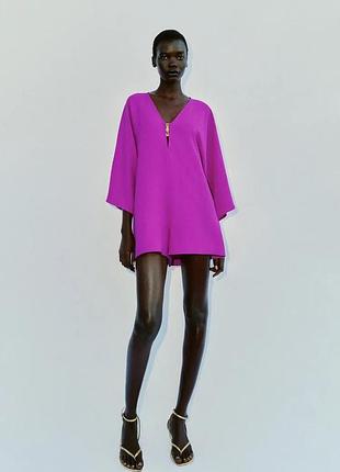 Комбінезон жіночий фіолетовий zara new