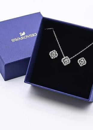Набор swarovski сепежки и колье