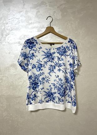 Блуза з принтом laura ashley