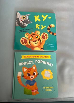 Набір книг ку-ку та привіт, горщик