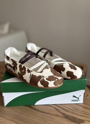 Балетки puma speedcat cow print