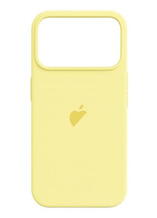 Чохол силіконовий для iphone 17 pro max mellow yellow протиударний аксесуар для захисту телефона