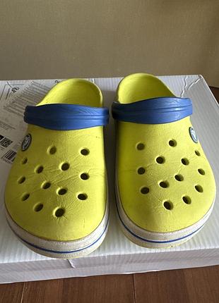 Дитячі салатні шльопанці crocs с12-13