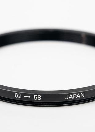 Переходное кольцо 62 мм - 58 мм japan адаптер для объектива переходник для светофильтров переходное кольцо для обьектива переходник для светофильтеров
