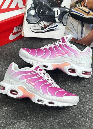 Nike air max plus tn white pink